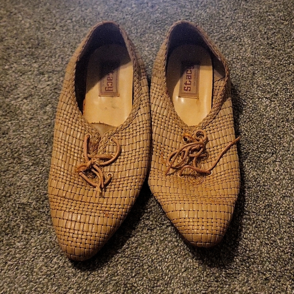 Tan Stacy Brand loafers